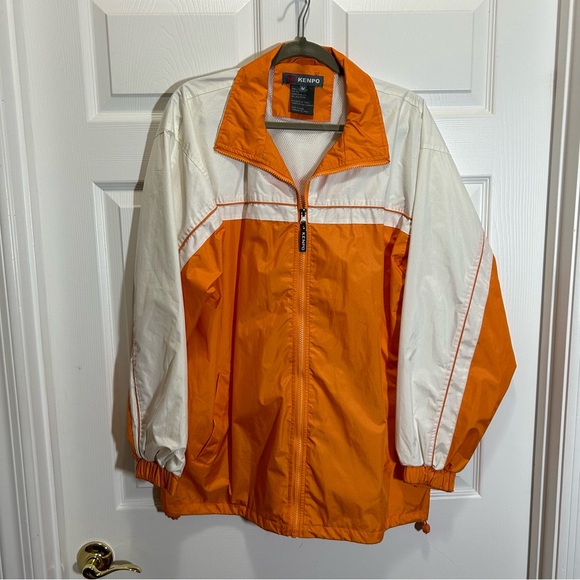 Kenpo Tennessee Orange White Windbreaker Jacket M - Picture 1 of 9